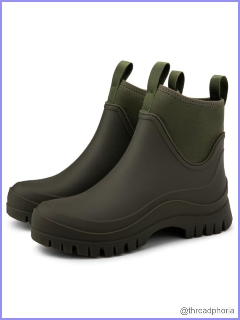 Waterproof Rain Boots Chelsea Ankle Garden Slip-On